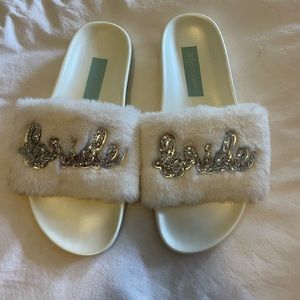 Betsy Johnson Bride Slippers